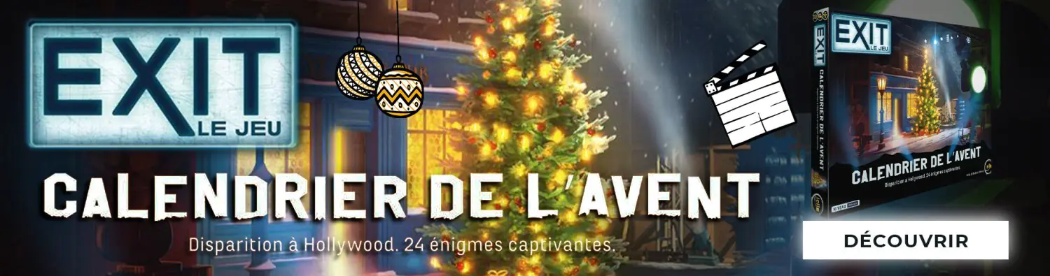Exit Calendrier de l'Avent - Disparition à Hollywood - Enquête - Noël