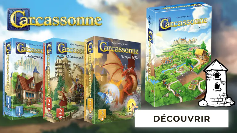 Carcassonne : Boite de base et extensions - jeux de société