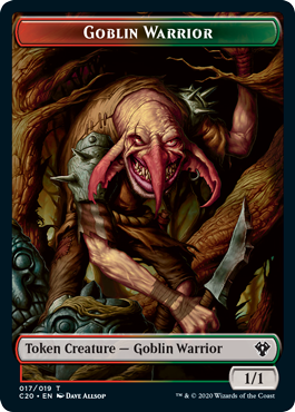 Drake (2//2, flying) // Goblin Warrior (1//1)
