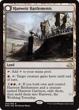 Hanweir Battlements // Hanweir, the Writhing Township 