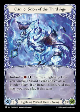 Oscilio, Scion of the Third Age - Flesh and Blood card (77254
