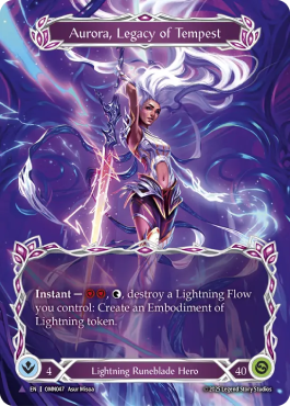 嵐の系譜、アウローラ / Aurora, Legacy of Tempest Aurora, Legacy of Tempest - Flesh and Blood card (77120) | Playin