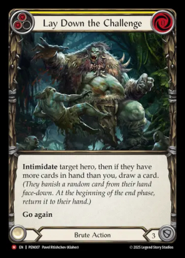 Lay Down the Challenge (Yellow)