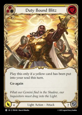 Duty Bound Blitz (Yellow)