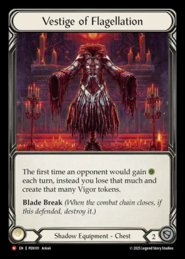 Vestige of Flagellation - Flesh and Blood card (64960) | Playin