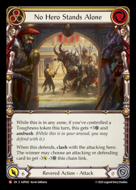 No Hero Stands Alone (yellow)