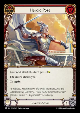 Heroic Pose (red)