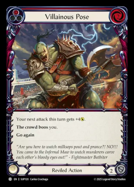 Villainous Pose (red)