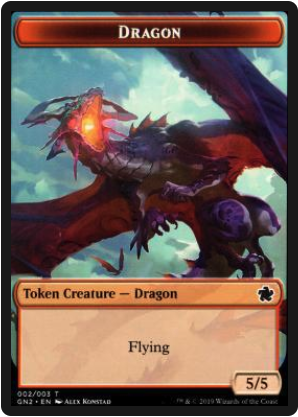 Dragon (5//5, flying) // Zombie (2//2)