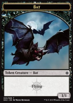 Bat (1//1, flying) // Spirit (1//1, white & black)