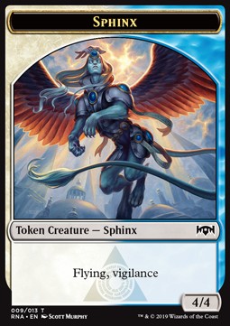 Bird (1/1, flying) // Sphinx (4/4, flying, vigilance)