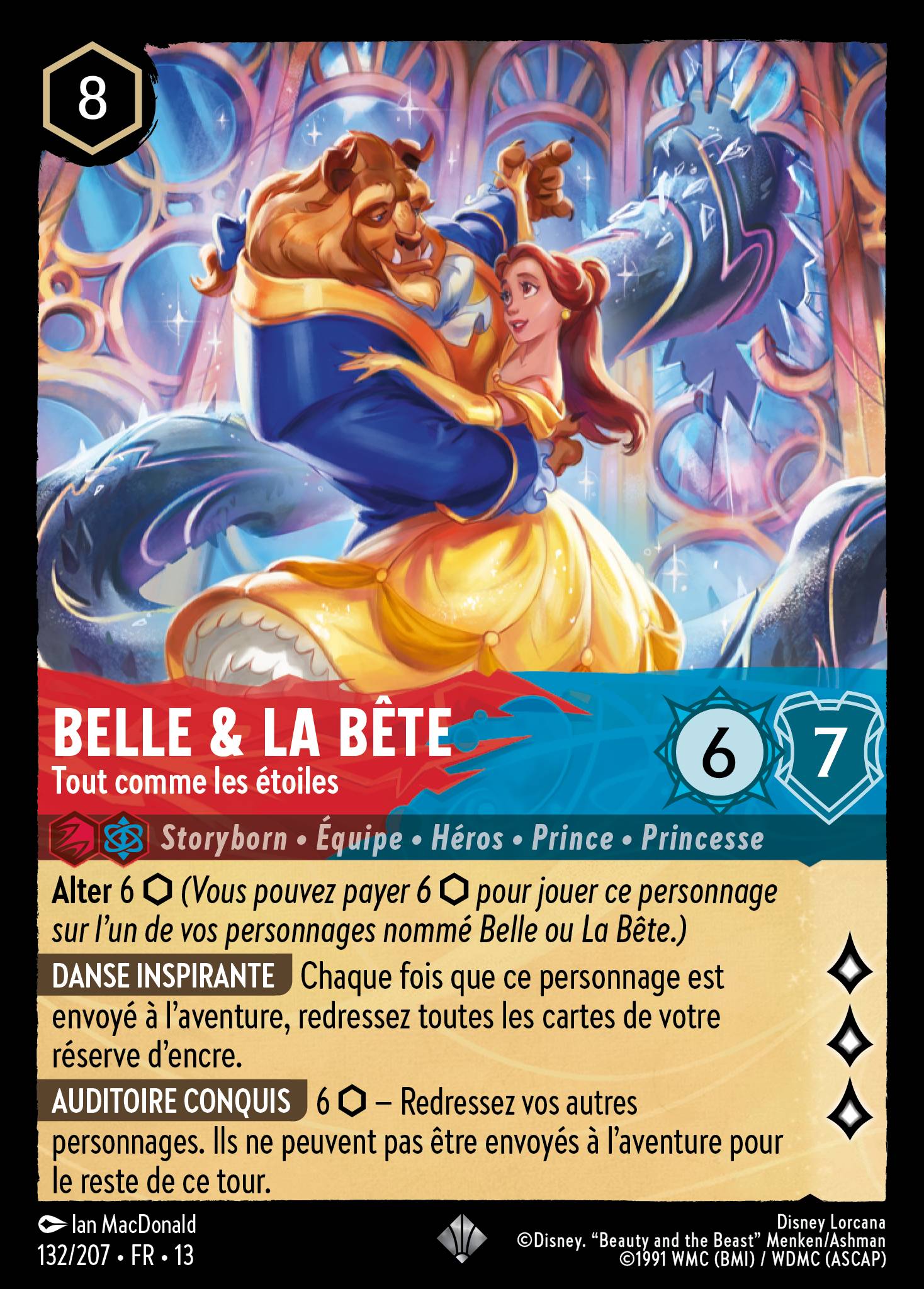 lorcana belle cards Ravensburger Disney TCG Playmat Featuring Accomplished Mystic by Nicholas Kole | Protects | Versatile Game, Desk, or Mouse Pad | Durable Non-Slip Surface A close look at the