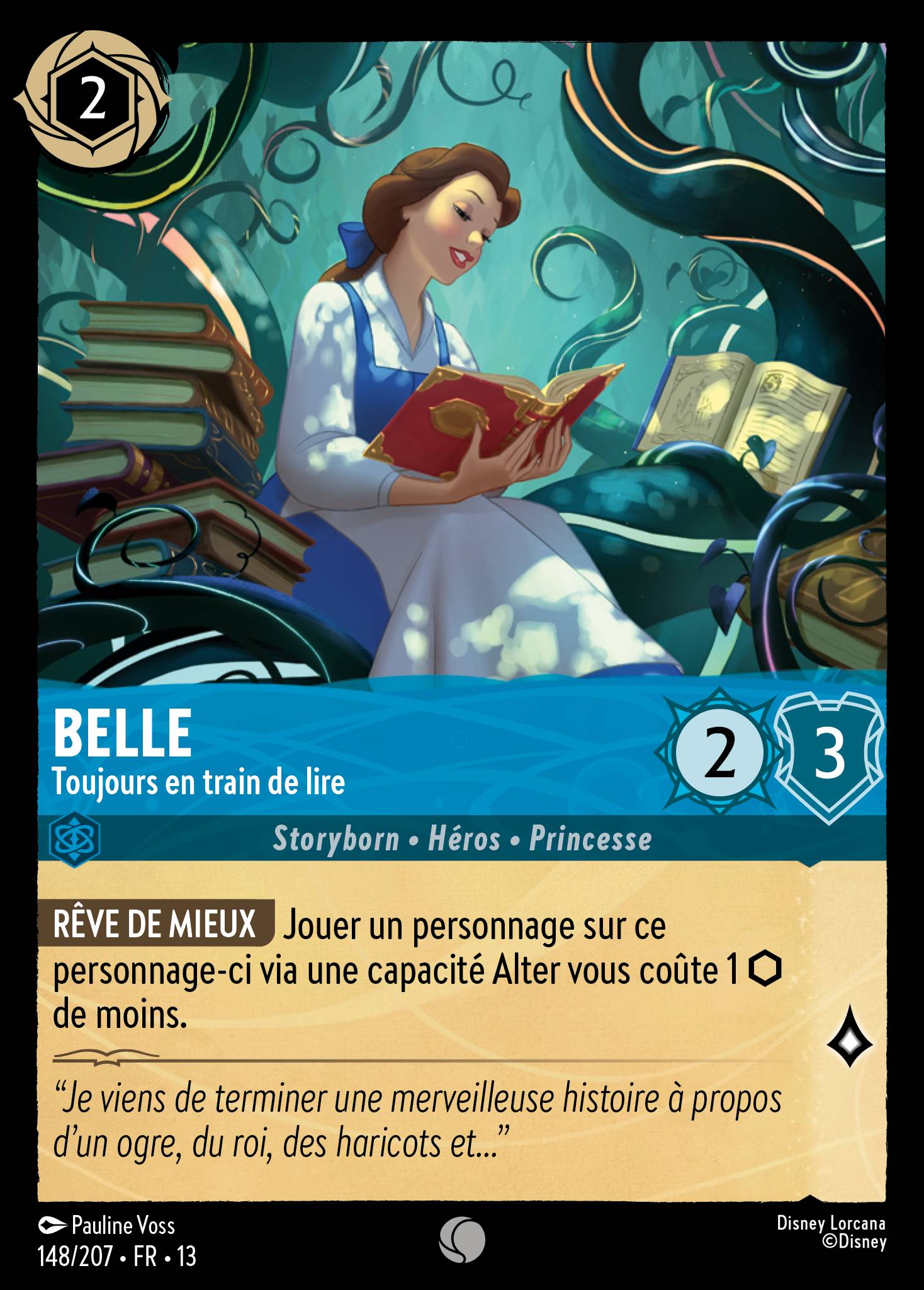 belle lorcana cards - Always Reading - card (83288) move up to 3 damage counters from chosen character to chosen opposing character. Belle - Mechanic Extraordinaire Lorcana