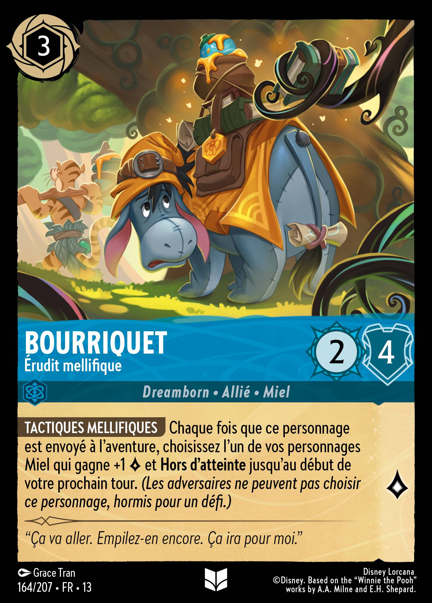 lorcana eeyore card - Into the Inklands - - Overstuffed Donkey (Common) They cant ready at the start of their next turn. Eeyore Into the Inklands 172/204