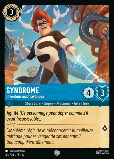 french lorcana cards Disney Trading Card Game Notebook (English and Spanish and and Italian Edition): 4050368989901: Disney Lorcana Design Team: Books Syndrome - Evil Inventor -