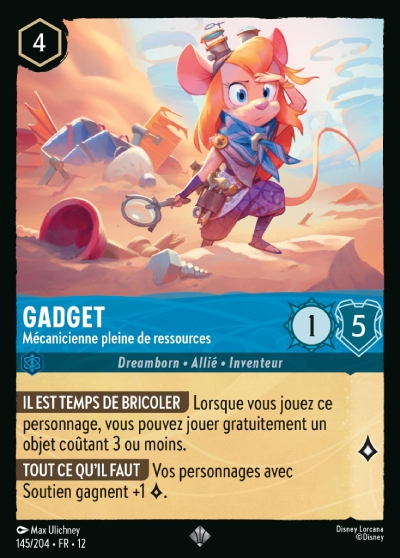 Gadget - Mécanicienne pleine de ressources