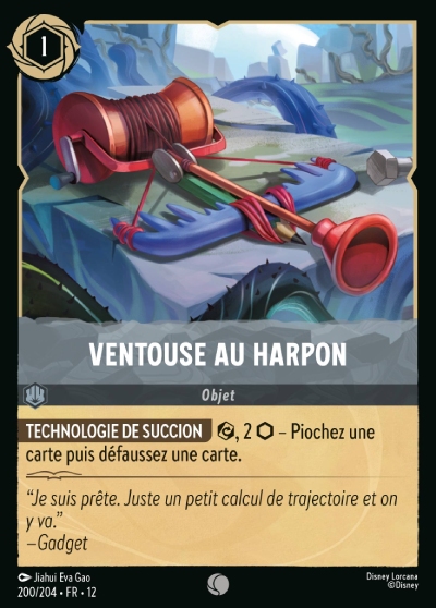 Ventouse au harpon