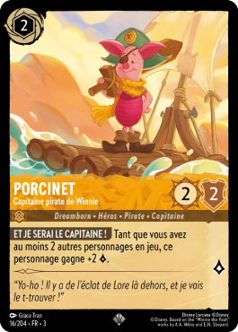 Piglet - Pooh Pirate Captain