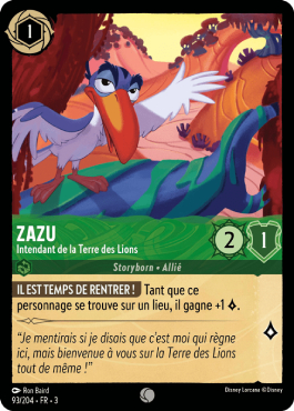 Zazu - Steward of the Pride Lands