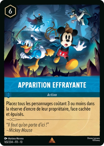 Apparition effrayante