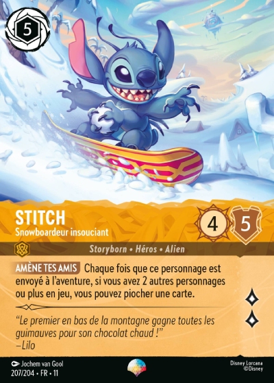 Stitch - Carefree Snowboarder