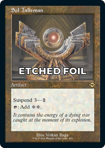 Showcase foil-etched