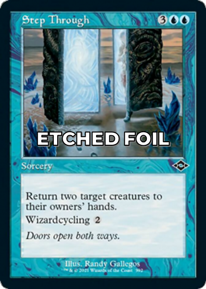 Showcase foil-etched