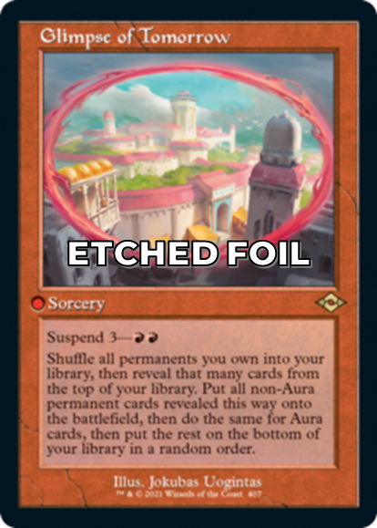 Showcase foil-etched