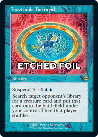 Showcase foil-etched