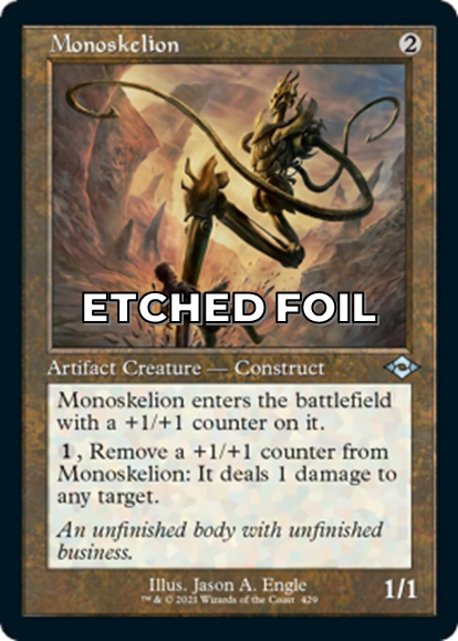 Showcase foil-etched