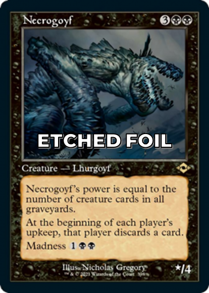 Showcase foil-etched