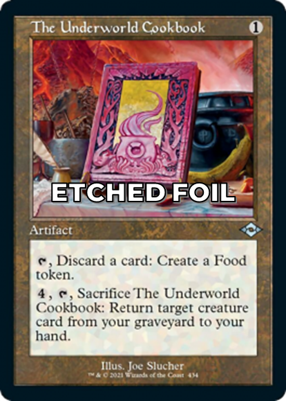 Showcase foil-etched