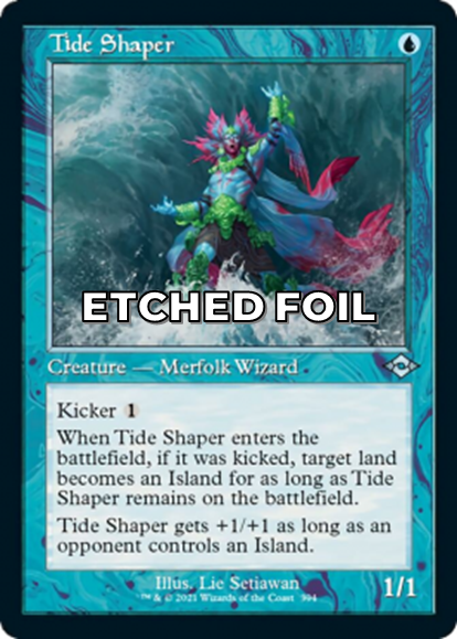 Showcase foil-etched