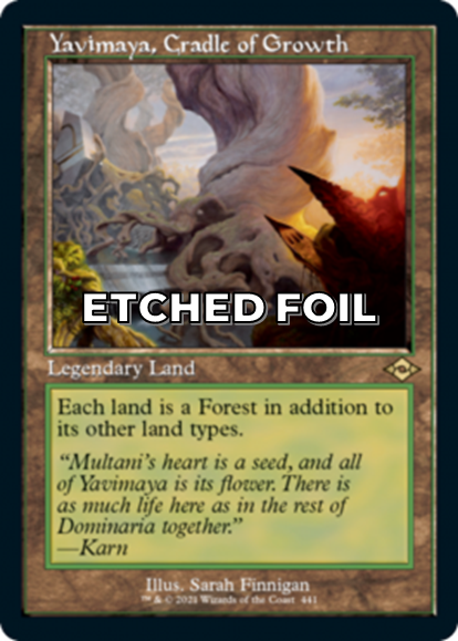 Showcase foil-etched