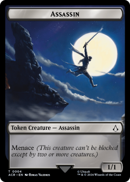 Assassin (1/1, black, menace)