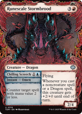 Showcase à cadre draconique