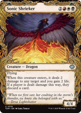 Showcase à cadre draconique