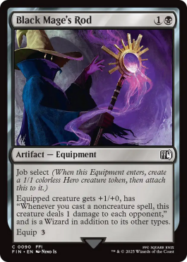 Bâton de mage noir