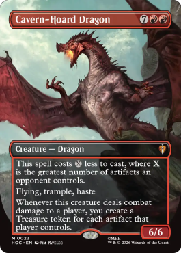Dragon à la caverne au trésor