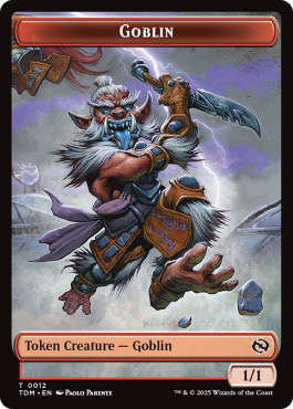 Goblin (1/1, red) / Warrior (1/1, red)