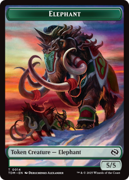 Elephant (5/5, green) / Treasure