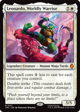 ** Leonardo, Worldly Warrior