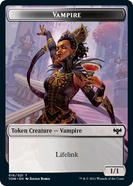 Vampire (1/1, lifelink, white and black)