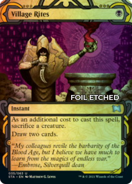 Version normale foil-etched