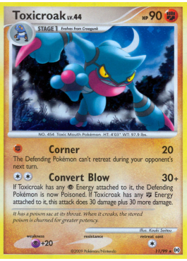 Toxicroak Lv.44 (AR 11) - Pokémon card (76285) | Playin