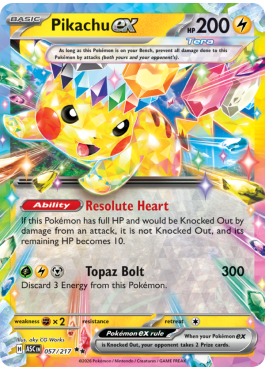 Pikachu ex (ASC 057) - Pokémon card (68944) | Playin