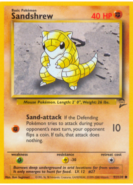 Sandshrew (B2 91)