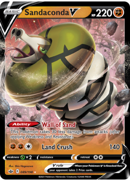 Sandaconda V (CRE 89) - Pokémon card (82451) | Playin