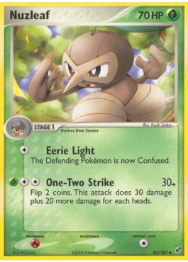 pokemon nuzleaf card Amazon.com: Pokemon - Nuzleaf (10/114)