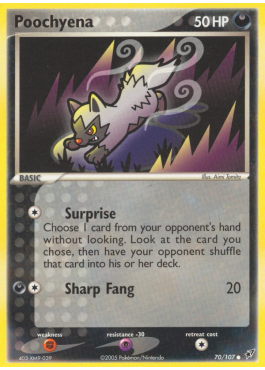pokemon card poochyena (POP 6) CGC 10 PRISTINE Poochyena EX Ruby & Sapphire 64/109 Pokemon Card